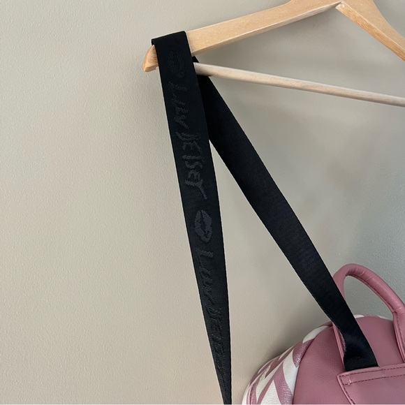 Betsey Johnson Pink Chevron Backpack - Picture 14 of 16